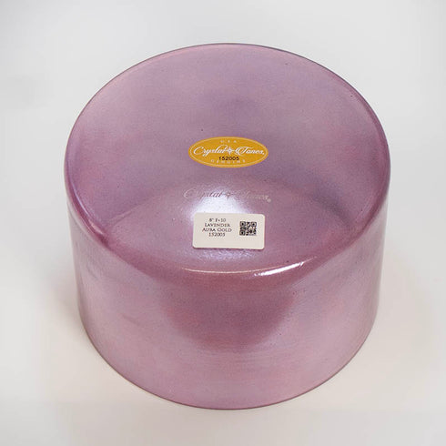 8" F+10 Lavender Aura Gold Alchemy™ Crystal Tones® Quartz Singing Bowl